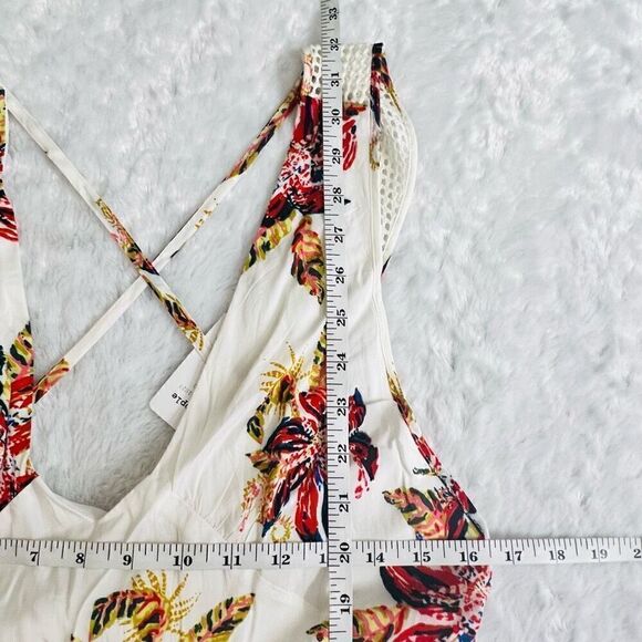 Free People Thought I was  dreaming   Womens White Ivory Sleeveless Above Knee T - Picture 9 of 9